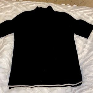Zara Black Knit Short Sleeve